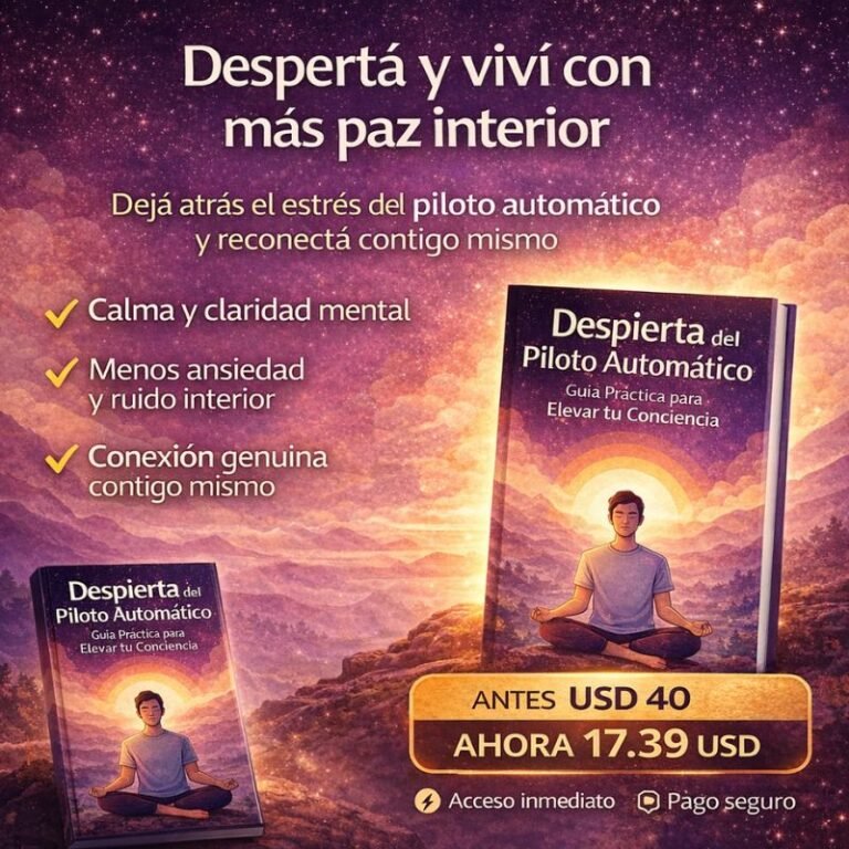 Libro de atención plena y mindfulness práctico Despierta del piloto automático